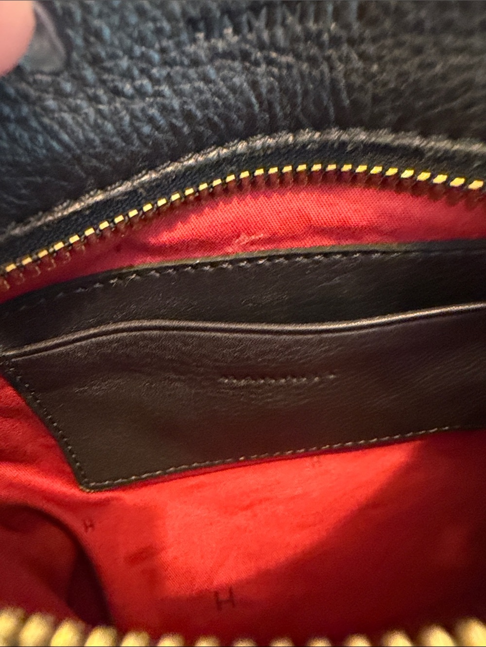 Hammitt Black Leather Crossbody with Gold Hardware - Picture 5 of 7